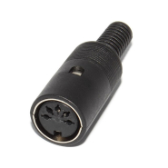 Гніздо 5pin DIN розбірне, для паяння на кабель