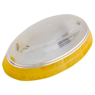 Світильник пластиковий HOROZ, Овал Нінова, Е27, IP20, max. 26W, бук, 400-014-107