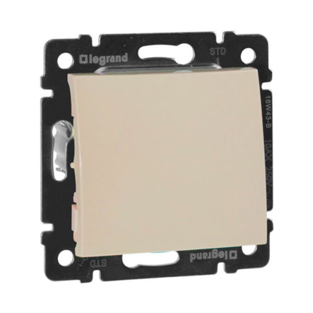 Кнопка звонка 10А 250В LEGRAND Valena, 774311, слонова кістка - 1