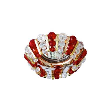 Светильник точечный Feron CD2121, MR16, GU5.3, 50W, прозрачный красный/золото - 1