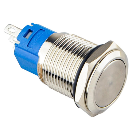 Кнопка металлическая плоская АСКО-УКРЕМ TYJ 16-211, 1NO+1NC, A0140010088 - 2