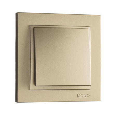 Вимикач 1 кл., Mono Electric, DESPINA, титан, 102-222225-100 - 1