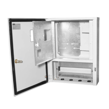 Ящик учета Билмакс Б00005643 ЯУР-У4-16 наружный, 400х529х120 мм, с креплением на опору - 1