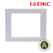 Рамка универсальная на 2 модуля, белый RAL9016, ДКС, F00011