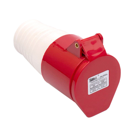 Розетка переносна TAKEL 224, 32А, 3P+E, 380В, IP44, 503226 - 1