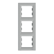 Рамка 3-постовая, вертикальная, Schneider Electric ASFORA, алюминий, EPH5810361