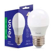 Лампа світлодіодна Feron LB-380, 4 Вт, 2700K, E27, 220 В, G45, 4914