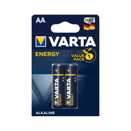 Батарейка VARTA Energy, 1,5 В, AA (LR06), alkaline (щелочная), цена за упаковку, продаем поштучно, 4106229412 - 1