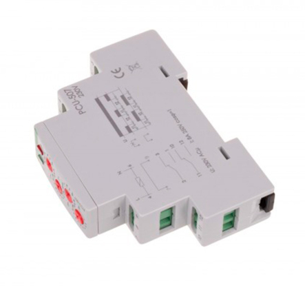 Реле времени F&F PCU-507 цикличное, 2х8А (2xNO/NC) 230В от 0,1 сек до 576 час.