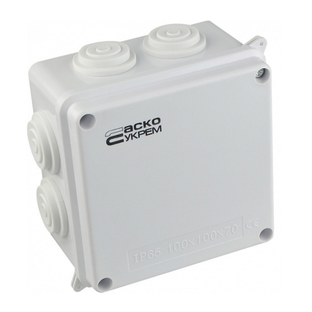 Коробка распределительная АСКО-УКРЕМ TY-RA, 100х100х70 мм., IP65, для улицы, A0150170018 - 2