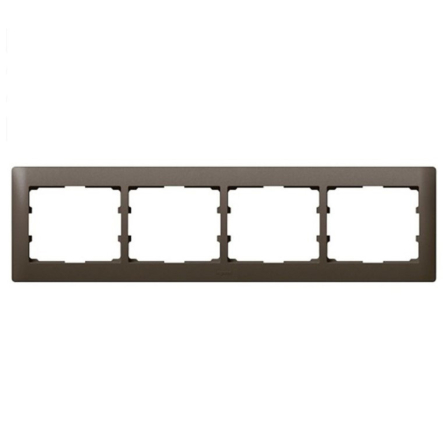 Рамка 4 поста Legrand Galea Life, 771204, темная бронза - 1