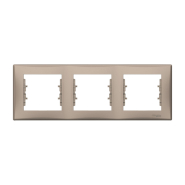 Рамка 3 поста горизонтальная Schneider Electric Sedna, титан, SDN5800568