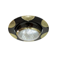 Світильник точковий поворотний Feron 156, R50, E14, чорний металік/золото