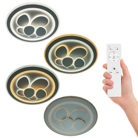 Светильник VIOLUX Smart OREO, 110W, 3000-4500-6000К, 8000Lm, 550 мм, круг, белый, 220385 