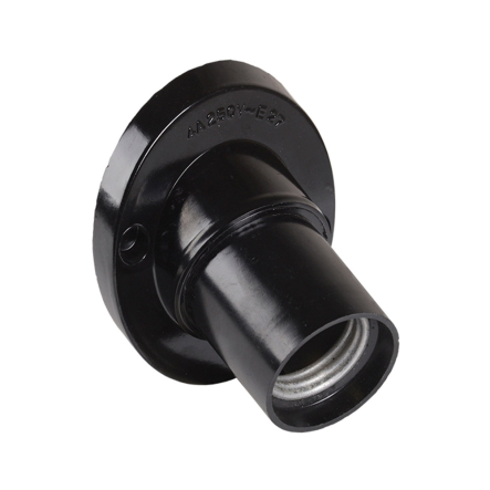 Патрон кутовий карболітовий настінний, Е27, чорний, IEK, EPK13-04-01-K01 - 1