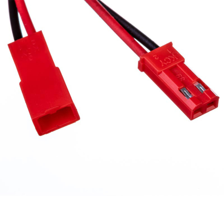 Разъем 2pin красный (комплект папа + мама) - 1