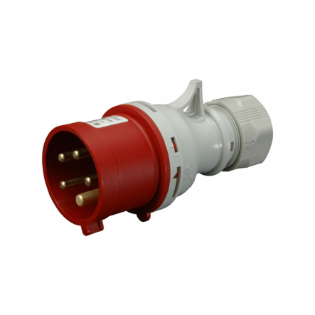 Вилка промислова SEZ IVN 1653, IP 44, 16А, 400V, 5n, P416-6S - 1