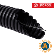 Гофротруба d32мм, з протяжкою, стійка до УФ, 320 N/5см, KOPOS 2332/LPE-1_F50DU чорна, 50м