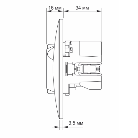 Розетка VIDEX BINERA одинарная, с заземлением и 2USB, серебряный шелк, VF-BNSK1GU2-SS - 6