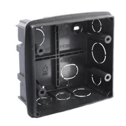 Коробка установочная двойная (бетон, кирпич) 100х100х50 мм - 1