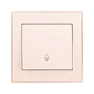 Кнопка звонка Lezard RAIN, крем, 703-3088-103