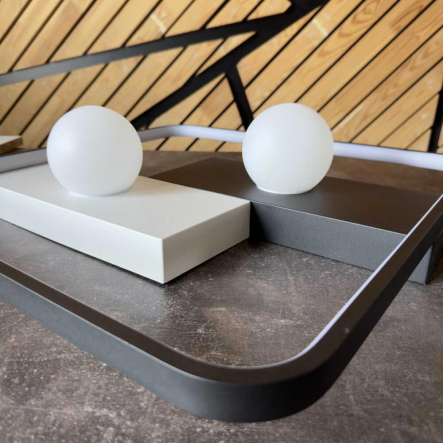 Светильник VIOLUX Smart  PICASSO-S 85W, 3000K-6000K, 5200Lm, пульт, 500х500х130мм, чорний, 220635