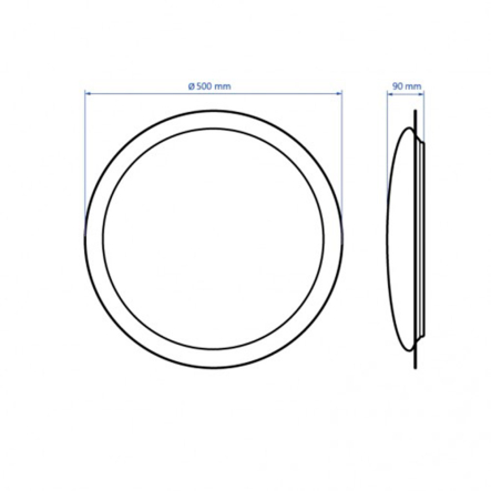 Светильник LED Feron, AL6030, GRAND, 72W, 5400Lm, 3000K-6000K, 500х90 мм, 7255