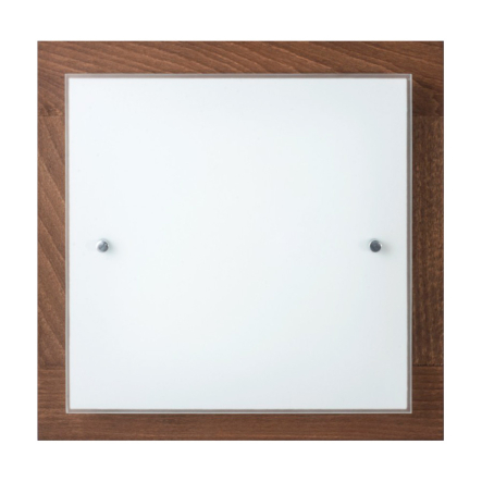 Світильник настінно декоративний стельовий Vesta, Е-27, 4х20W, 500х500 мм, горіх, 30702 - 1