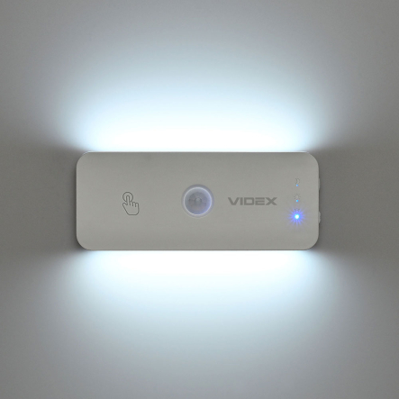 Светильник LED аккумуляторный с датчиком движения VIDEX VL-NL053W-S