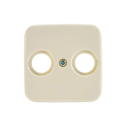 Центральная пластина для телефонной розетки ТB+P слоновая кость - 1