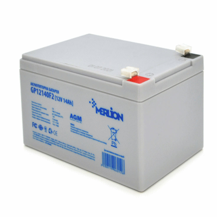 Аккумуляторная батарея MERLION AGM GP12140F2, 12 В, 14 Ач - 1