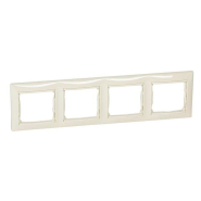 Рамка четверна LEGRAND Valena, 774354, слонова кістка