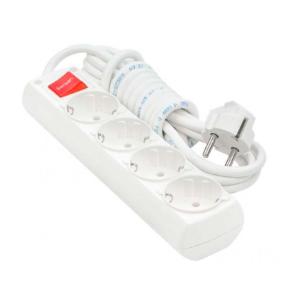 Удлинитель 4 гн+Z+выкл., 3 м Borsan BR-1564-3 - 1