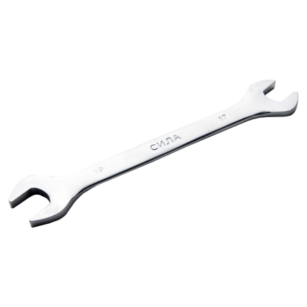 Ключ рожковый СИЛА, CrV 17x19мм - 1