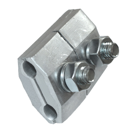 Зажим соединительный плашечный ПА 2-1, d провода: 9,6-11,4 мм, алюминий (2 болта)