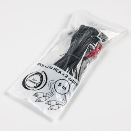 Кабель Cablexpert CCA-2R2R-6, 2RCA-2RCA 1,8м