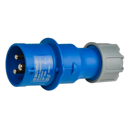 Вилка переносна АСКО-УКРЕМ UCombi 013, 16А, 3P, IP 44, A0080010101 - 1