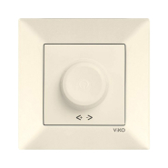 Светорегулятор поворотный 600 Вт, VIKO Meridian, 90970220-WH, крем