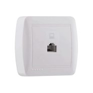 Розетка Lezard DEMET комп'ютерна, біла, 711-0200-139