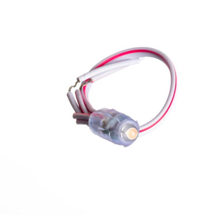 Світлодіод швидкого монтажу MTK-LED-R-0,08W-IP65-12V 10мм червоний - 1