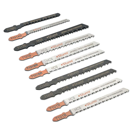 Пилки для лобзика Sturm 9019-03-SS2 (Набор) универсальный по дереву 10 шт. цена за 10шт! - 1