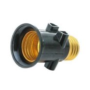 Патрон LEMANSO Е27 для ламп + штепсельні гнізда "шахрай" / LM2514