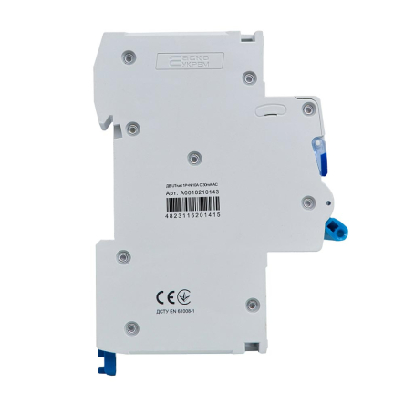 Устройство защитного отключения ДВ АСКО-УКРЕМ UTrust 1P+N (18 mm) 10А C 30mА AC, A0010210143