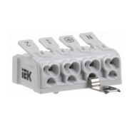 Клема пружинна сполучна КСПнз4-2L+N+PE IEK