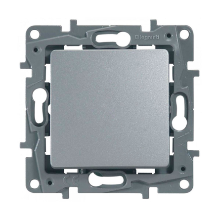Выключатель 1-кл. Legrand Etika, 672401, алюминий - 1