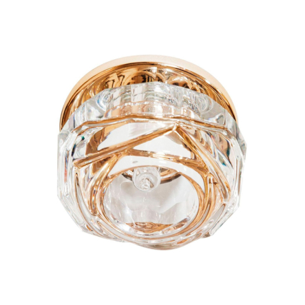 Світильник точковий Feron JD190, LED 10W, 3000K, JD190, СОВ, прозорий/золото - 1