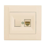 Розетка комп'ютерна Makel Defne, крем, 42010035