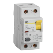 Пристрій захисного вимкнення УЗО IEK ВД1-63S, 2Р, 32А, 300мА селективне, MDV12-2-032-300