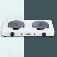 Плита электрическая настольная дисковая METEC ES-02DDG, 2000Вт