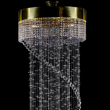 Люстра хрустальная ART GLASS SPIRAL CHAOS, 8x35W, GU10, 600х2500см